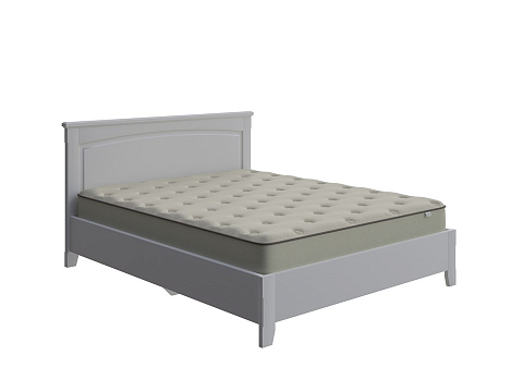 Большая двуспальная кровать Marselle с подъемным механизмом - Кровать из массива с ящиком для хранения