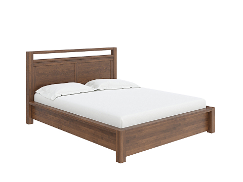 Большая двуспальная кровать Fiord с подъемным механизмом - Кровать из массива с подъемным механизмом