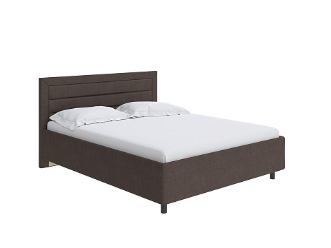 Мягкая кровать Next Life 2 - Cтильная модель в стиле минимализм с горизонтальными строчками