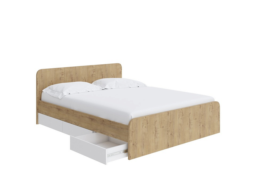 Кровать Way Plus 90x190 ЛДСП Дуб Кантербери - Кровать в современном дизайне в Эко стиле.