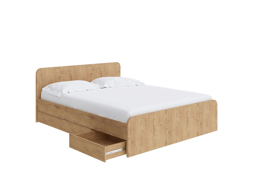 Кровать Way Plus 160x190 ЛДСП Дуб Кантербери - Кровать в современном дизайне в Эко стиле.