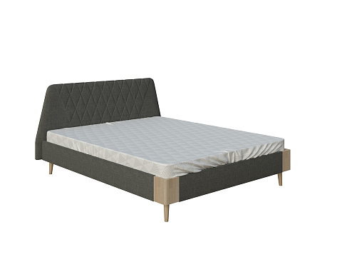 Большая двуспальная кровать Lagom Hill Soft - Оригинальная кровать в обивке из мебельной ткани.