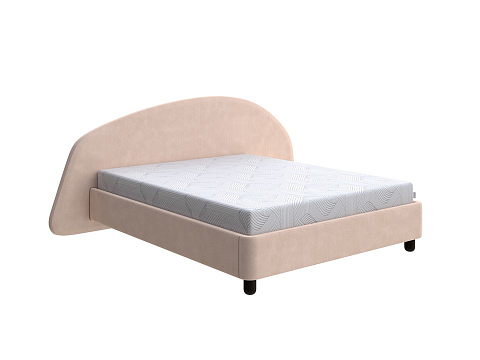 Кровать 160х190 Sten Bro Right - Мягкая кровать с округлым изголовьем на правую сторону