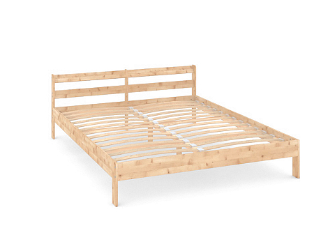 Кровать с мягким изголовьем Оттава - Универсальная кровать из массива сосны.