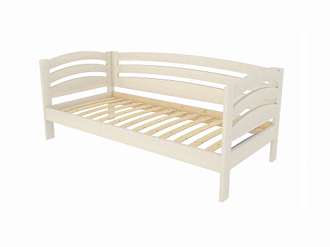 Двуспальная кровать Веста софа-R - Детская кровать из массива с боковыми спинками.